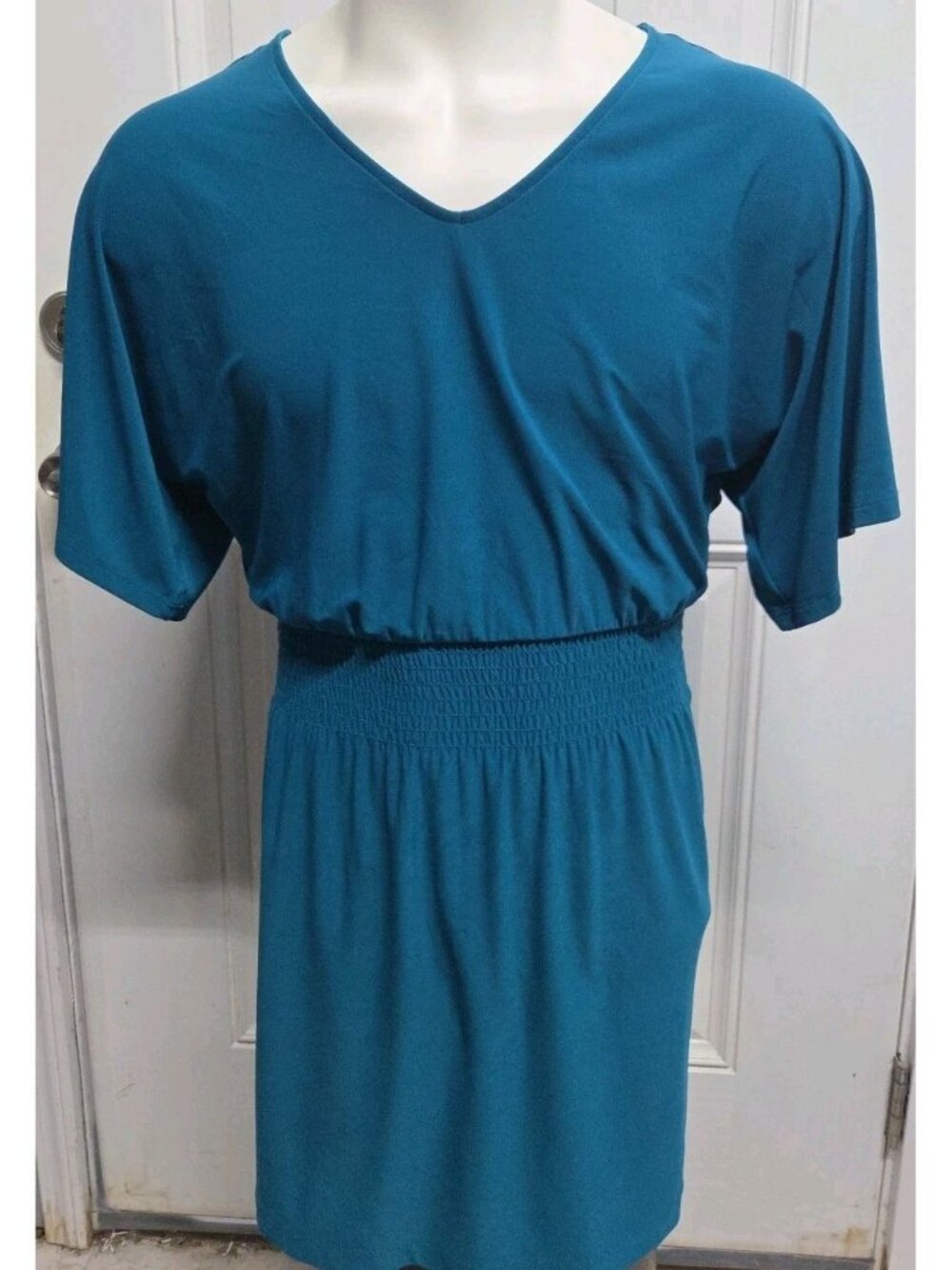 White House Black Market Womens Dress Size MP Blue Green